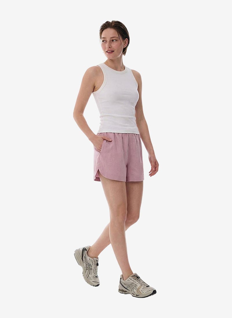 Penti Women Linen Lilac Shorts - Image 3