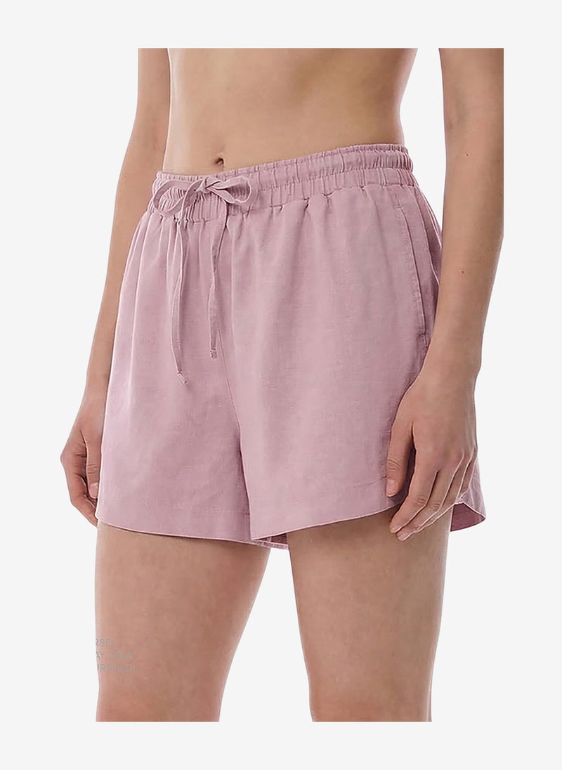 Penti Women Linen Lilac Shorts - Image 1