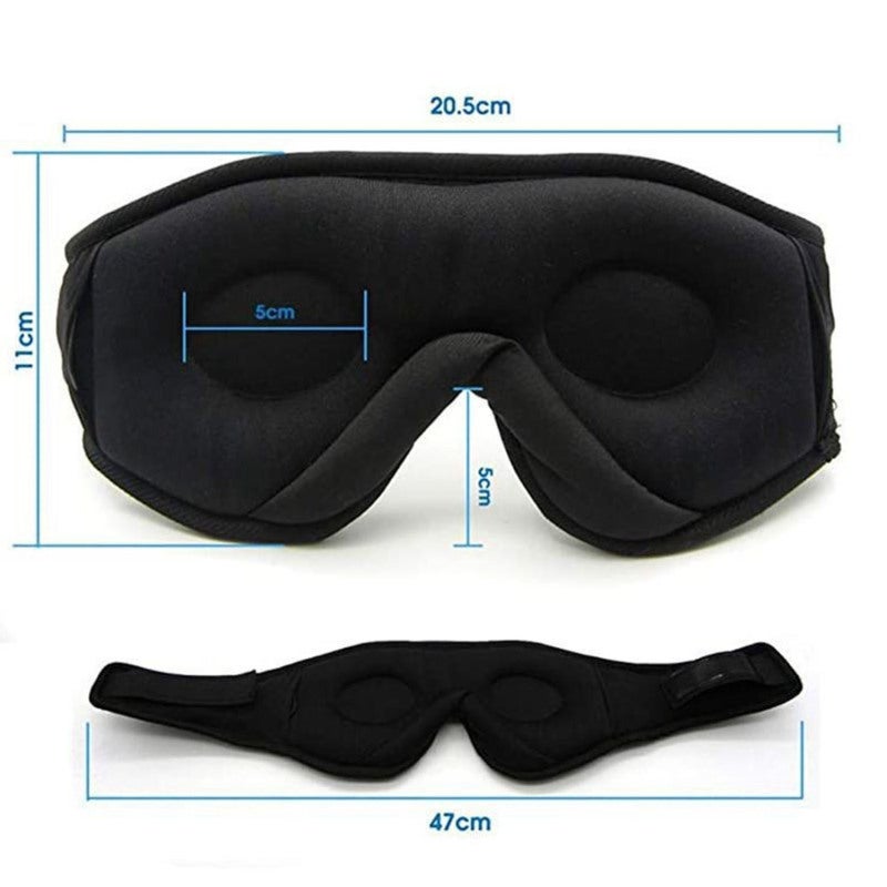 Wireless Sleep Mask: Pink 3D Design, BT 5.0 Stereo Sound, 10 Hours Playtime - 2-in-1 Light Blocking Eye Mask With Headphones for Travel, Home Use & Light Sleepers - Image 2