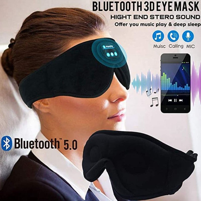 Wireless Sleep Mask: Pink 3D Design, BT 5.0 Stereo Sound, 10 Hours Playtime - 2-in-1 Light Blocking Eye Mask With Headphones for Travel, Home Use & Light Sleepers - Image 5