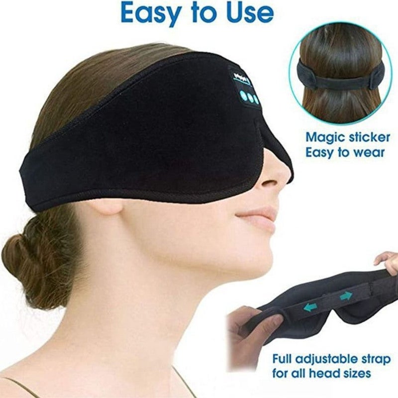 Wireless Sleep Mask: Pink 3D Design, BT 5.0 Stereo Sound, 10 Hours Playtime - 2-in-1 Light Blocking Eye Mask With Headphones for Travel, Home Use & Light Sleepers - Image 3