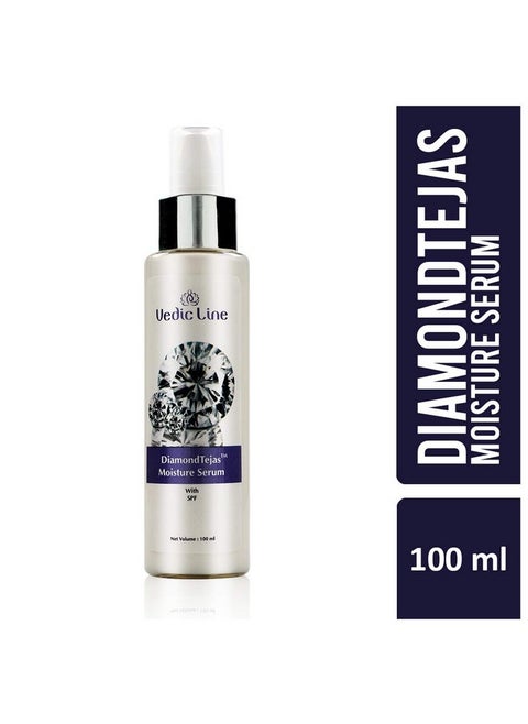Vedicline Diamond Tejas Moisture Serum With Spf Improve Skin Elasticity & Skin Texture With Aloe Leaf Diamond Bhasma For Dimond Like Shine Skin, 100Ml