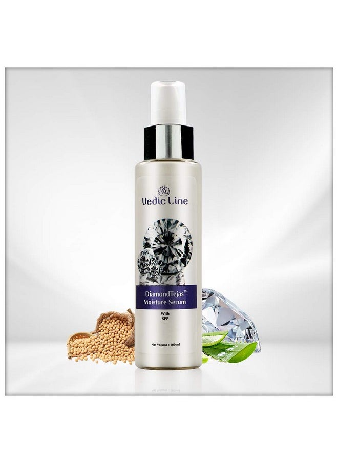 Vedic Line Vedicline Diamond Tejas Moisture Serum With Spf Improve Skin Elasticity & Skin Texture With Aloe Leaf Diamond Bhasma For Dimond Like Shine Skin, 100Ml  - Image 2