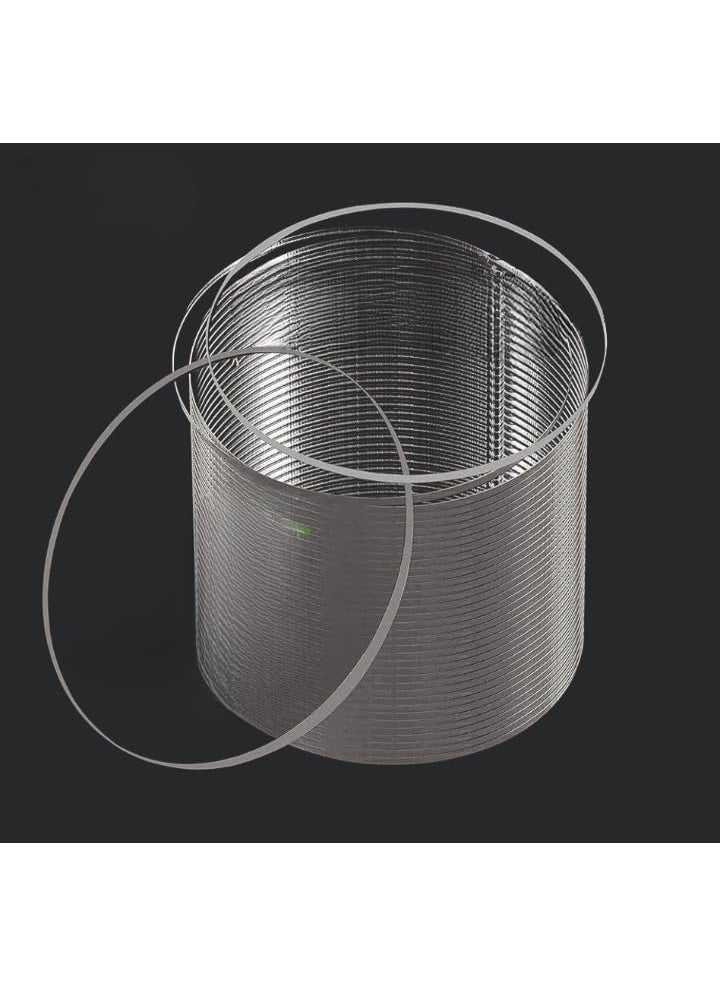 NEILL NEILL High Gloss Round Acrylic Sheet 2mm Transparent Pack of 16pcs For DIY Art And CraftSchool Office ProjectGlass Painting Size 3x3 Inches_Clear 