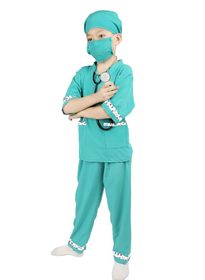 ANPHILE Dentist Costume for Kids, Kids Doctor Costume Play Set, Halloween Dress Up Costumes for Boys Girls - Image 2