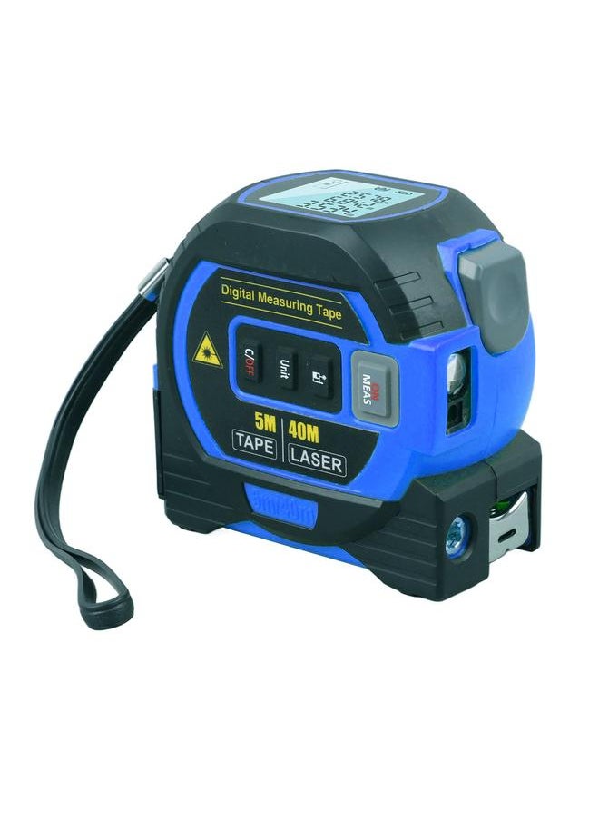 Thoraya 3 In 1 Digital Tape Measure Blue High Elasticity Accurate Auto Lock Digital Distance Tape for Bearing Testing 40m/131.2ft  - Image 3