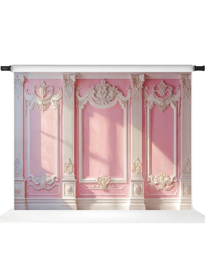 Kate Pink Interior Backdrops for Photography Classic Wall Photo Backdrop European Style Photo Studio Props, 7x5ft - Image 1