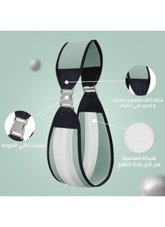 ماركة غير محددة حاملة أطفال للمواليد الجدد والأطفال الصغار - حامل نصف ملفوف قابل للتعديل على الورك، مقاس واحد يناسب الجميع (متعدد الألوان)  - Image 4