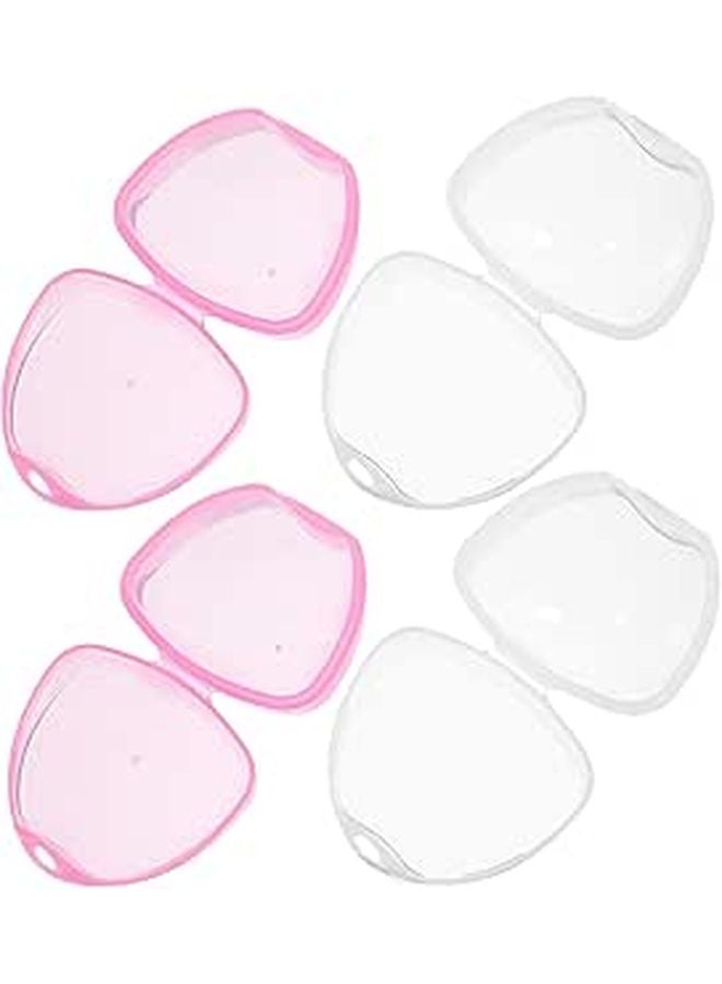 4 Pack Transparent Pacifier Case Holder Travel Dustproof Storage Box Clean Safe - Image 1