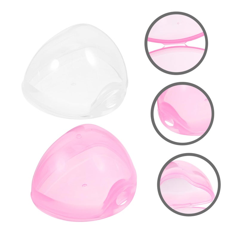 4 Pack Transparent Pacifier Case Holder Travel Dustproof Storage Box Clean Safe - Image 5