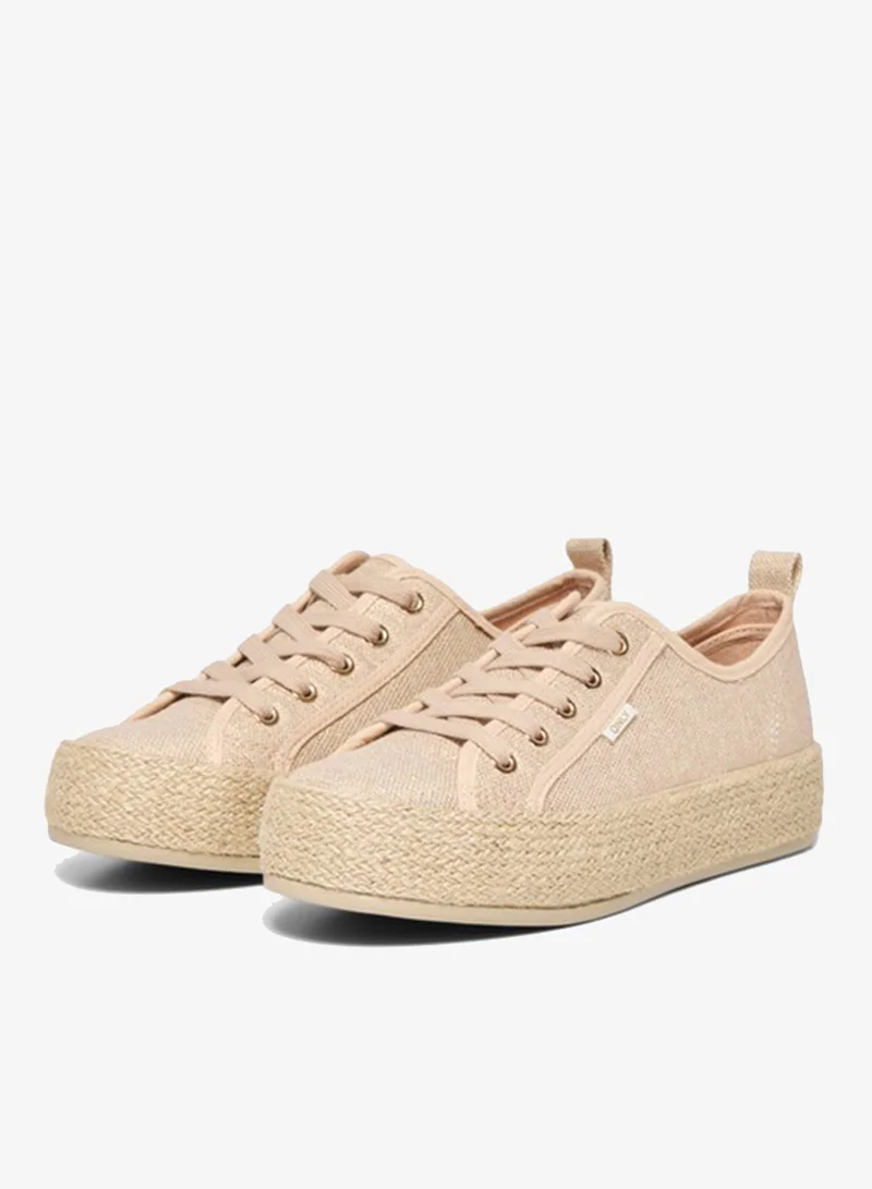 Only  Braided Jute Low Top Sneakers for Women | Best Price UAE