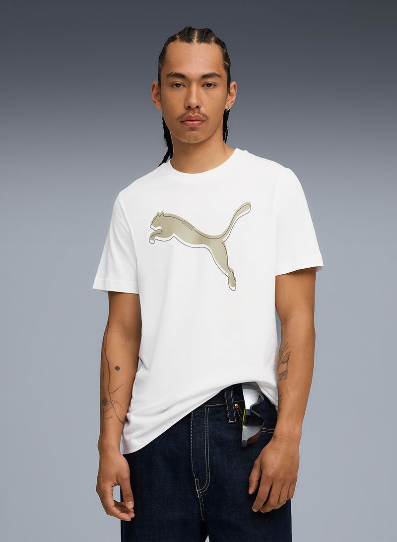 Puma Men's Graphic Cat Logo Tee - Image 1
