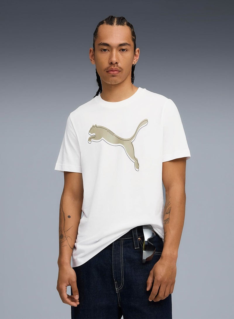 Puma Men's Graphic Cat Logo Tee - Image 1