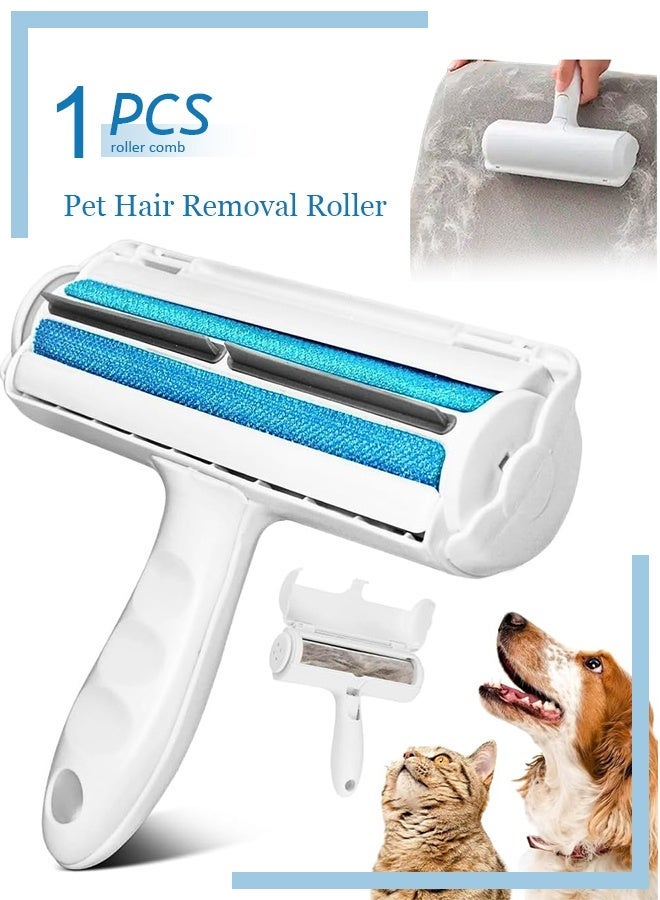 Pet Hair Remover and Reusable Lint Roller -  Cat and Dog Hair Remover Tool for Furniture, Couch, Carpet, Clothing and Bedding | Fur Removal Tool, Multi-Surface Fur Removal - Image 1