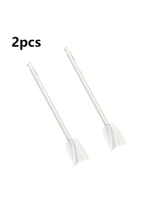 2pcs White Epoxy Resin Mixer Drill Attachment for Paints Glues and Resins - Image 1
