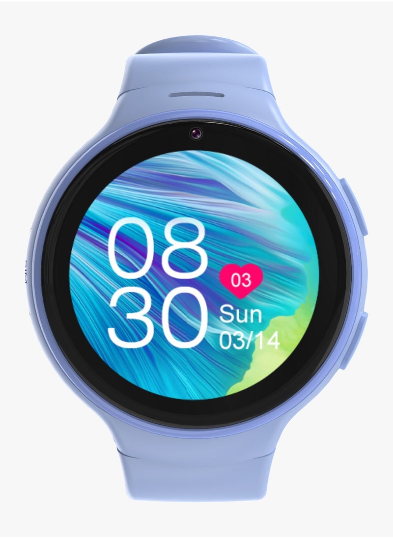 Smart Watch for Kids with JuniCare app and WhatsApp / IP67 Water Resistant / 1.3" Touch Screen / 2 Days Working Time / Count Steps- Blue