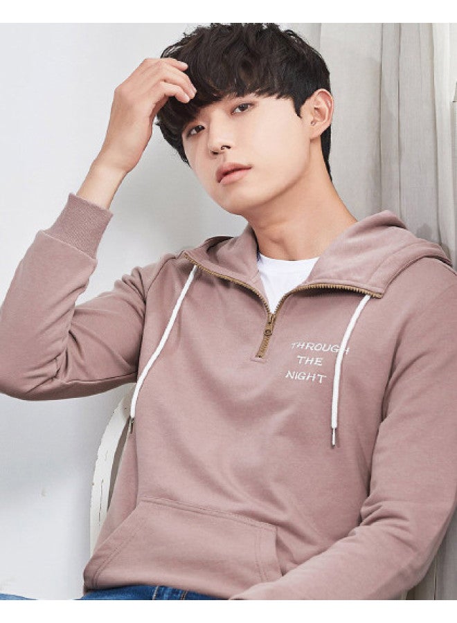 EPTISON Spring Hoodies For Men, Trendy Korean Print Long Sleeve Pullover, Unisex Casual Wear For Spring And Autumn, Petite Fashion Hooded Sweatshirt - Image 1