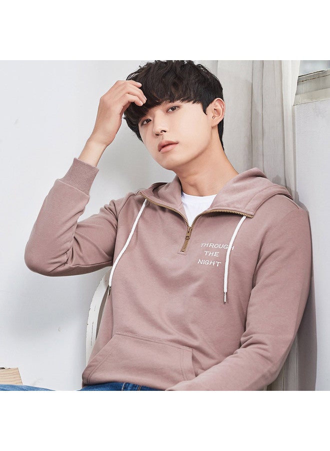EPTISON Spring Hoodies For Men, Trendy Korean Print Long Sleeve Pullover, Unisex Casual Wear For Spring And Autumn, Petite Fashion Hooded Sweatshirt - Image 2
