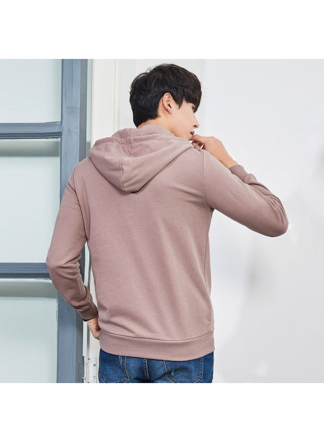 EPTISON Spring Hoodies For Men, Trendy Korean Print Long Sleeve Pullover, Unisex Casual Wear For Spring And Autumn, Petite Fashion Hooded Sweatshirt - Image 3