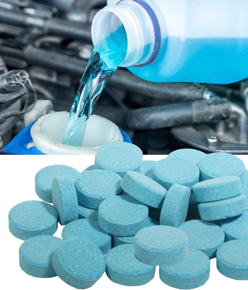 UBOG 50PCS Windshield Washer Fluid,Windshield Washer Tablets,Car Accessories Windshield Washer Fluid Concentrate,Car Windshield Washer Fluid,Automotive Glass Cleaner,Use for Remove Windshield Stains Market multi-use trusted quality - Image 1