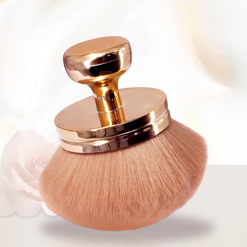 Holyenten 2 Pack Extra Large Body Makeup Brush for Self Tanner, 3 Inch Wide Self Tanning Blend Brush - Soft Synthetic Hair for Powder, Foundation, Blusher, Bronzer (with Bonus Pouch) - Image 4