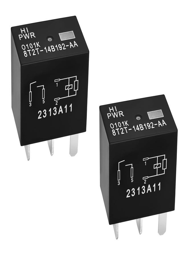 Casalytics 2Pcs Relay 8T2T-14B192-AA, 12VDC 4 Pins Automotive Relay - Reliable OEM Replacement, Compatible for Select Ford Vehicles - Image 1
