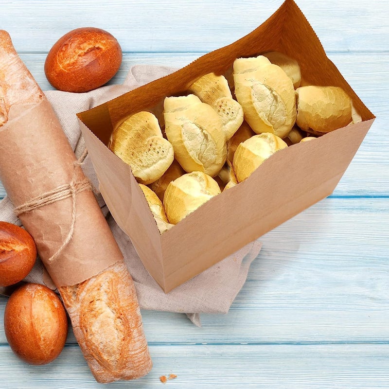 RanGit Bhumi RanGit Bhumi Brown Paper Lunch Bags 65x11x35 in Small 50pcs Kraft Paper Carry Bags for Grocery Snacks Food Take Away Bakery Disposable Eco friendly Paper CoversSmall 50 - Image 5