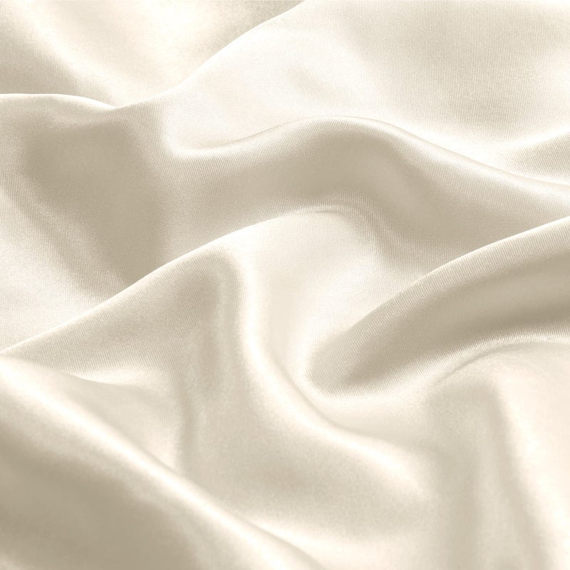 BEDELITE Satin Body Pillow Cover, Super Soft and Cooling Body Pillow Pillowcase for Hair and Skin, Breathable Silky Full Long Pillowcase Cover(20"x54", Beige) - Image 3