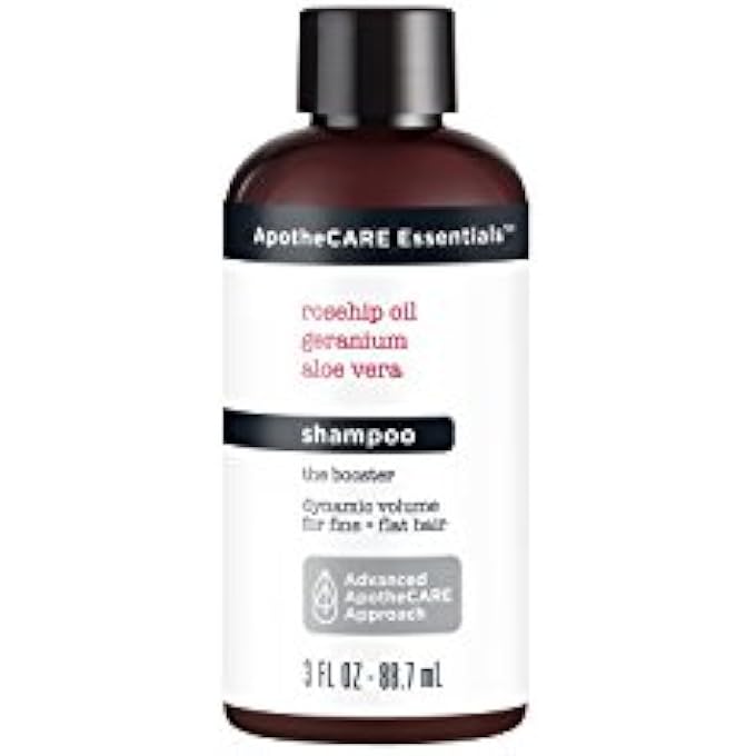 THE BOOSTER TRAVEL SHAMPOO ALOE VERA, ROSEHIP OIL, GERANIUM 3 OZ