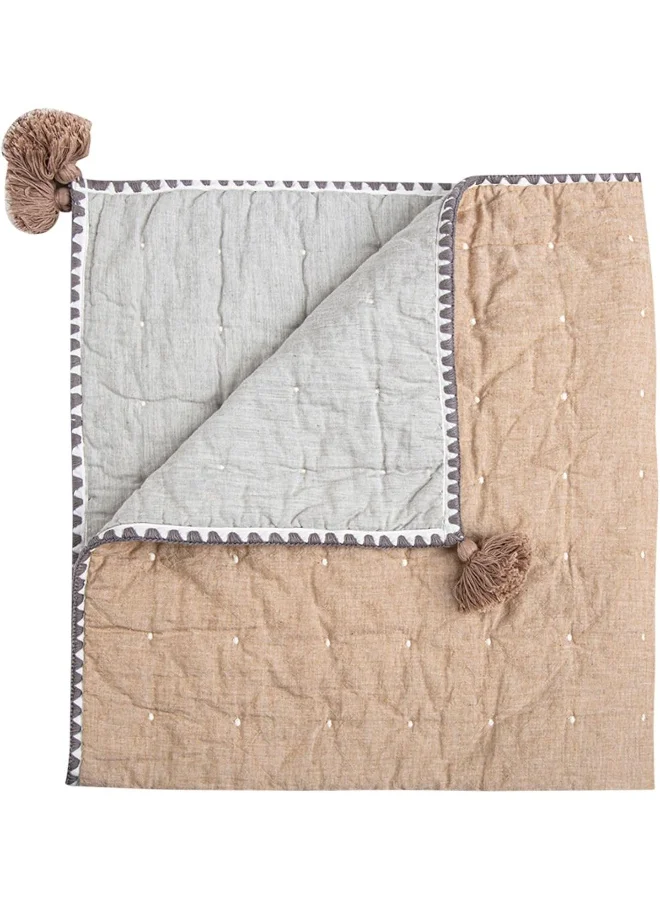 Crane BABY Crane Baby - Ezra Copper Quilted Blanket