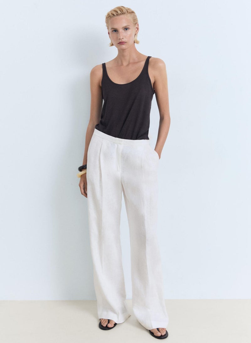 MANGO Crew Neck Sleevless Top  - Image 4