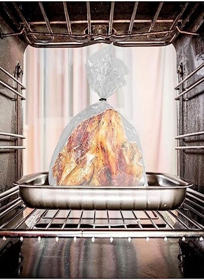 Generic Oven roasting bag set, made of plastic, large size, suitable for all types of food, suitable for oven roasting at high temperatures  - Image 1