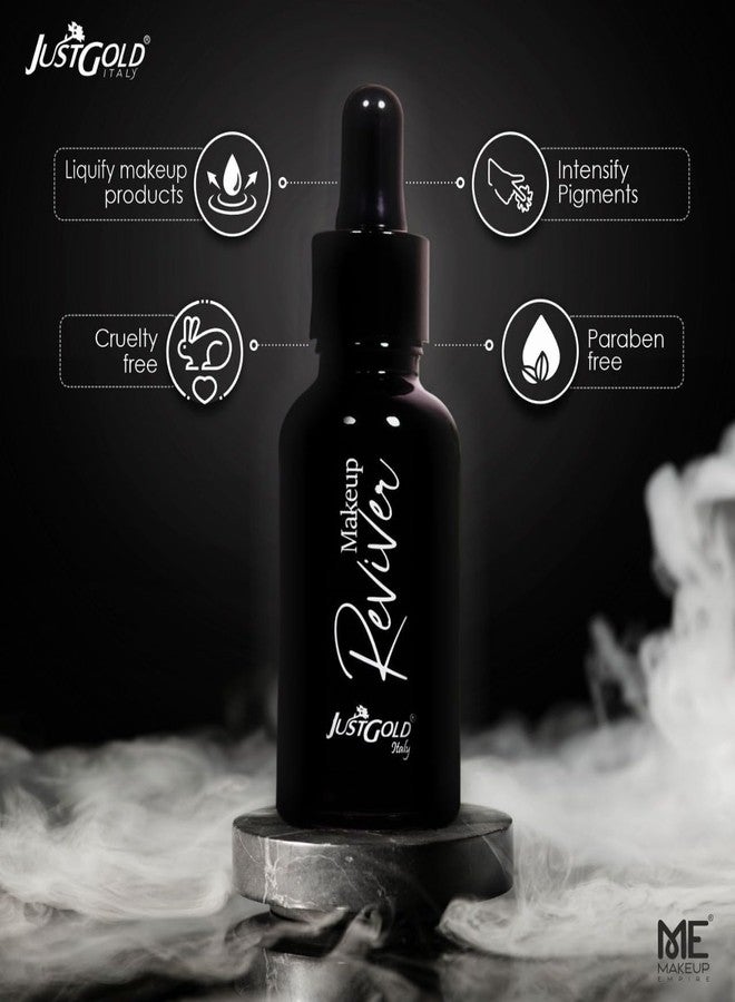 JUST GOLD Justgold Makeup Reviver Mixing Solution for Fixing Broken Makeup, Dry Gel Eyeliner & Mascara; Matte Finish Pigment Activator & Illuminator (Transparent) - Image 4