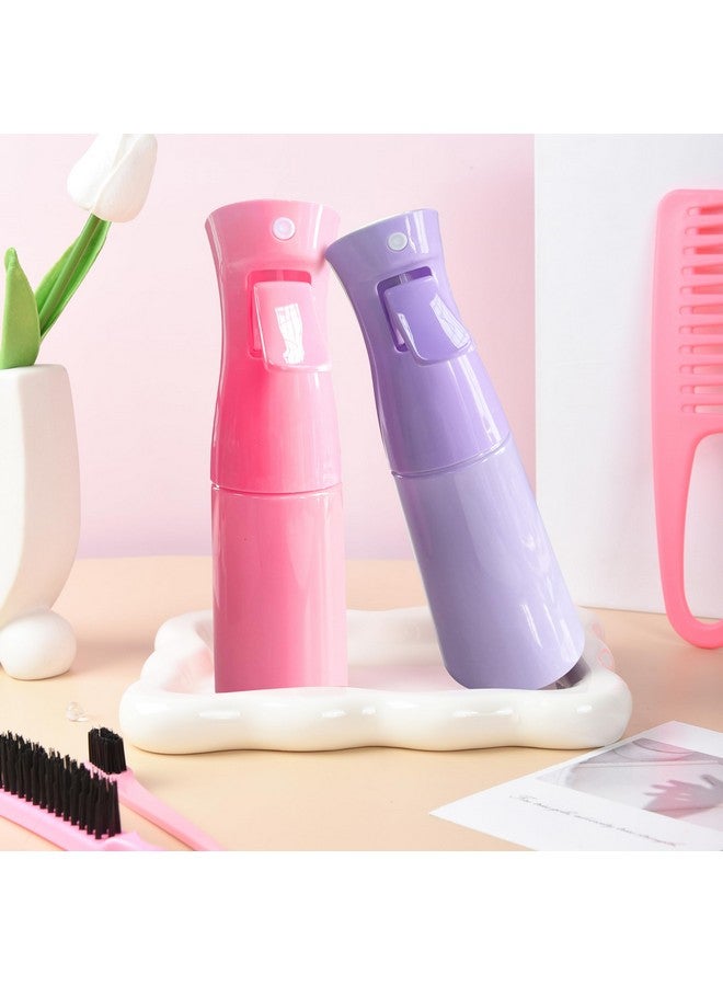 SUPHOUSE 12 Pcs Hair Brush Set, 3 Pieces Slick Back Hair Brushes for Toddlers, Women, Detangling Brush for Wet Dry Curly Hair, Edge Bristles Wide Tooth Rat Tail Combs for Baby Girls (pink) - Image 3
