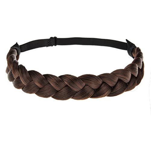 TOECWEGR Braid Headband 3 Strand Synthetic Braided Hair Headband Stretch Plaited Hairpiece Fashion Girl Costume Hair Accessory - Image 3