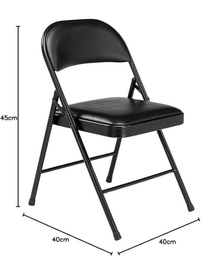 Fixer Folding Chair with Padded Seats – Multi-Functional & Portable (Black) - Image 5