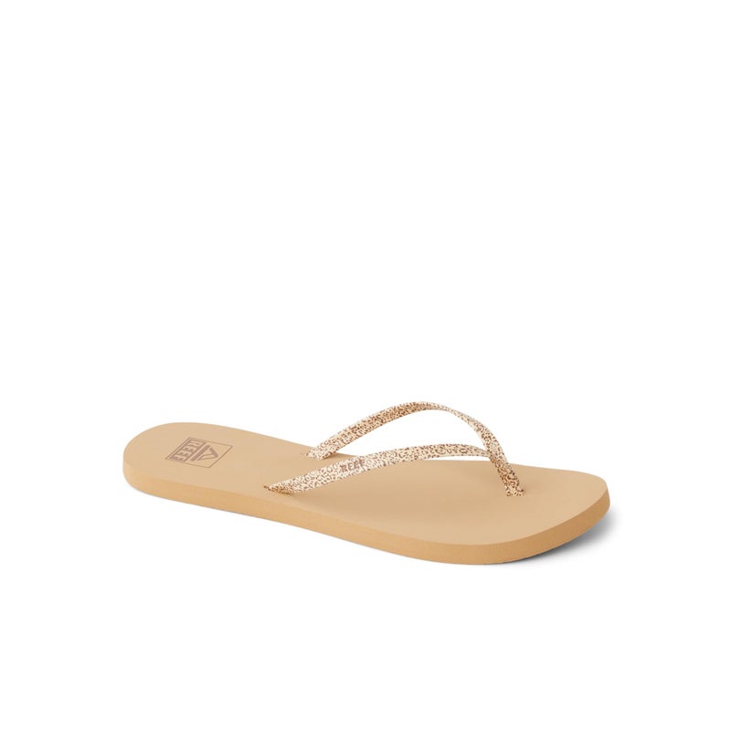REEF Bliss Nights Womens Flip Flop, Super Lightweight and Soft Footbed, Thin Strap Beach Sandal, Ditsy Cheetah, 9 - Image 4