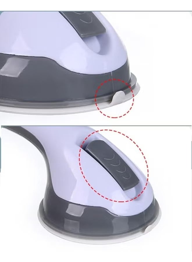 Pack of 2 Suction Grab Handles for Bathroom and Shower, Safety Support Rails with Tool-Free Installation, Portable Stability Assistance for Daily Use - Image 2