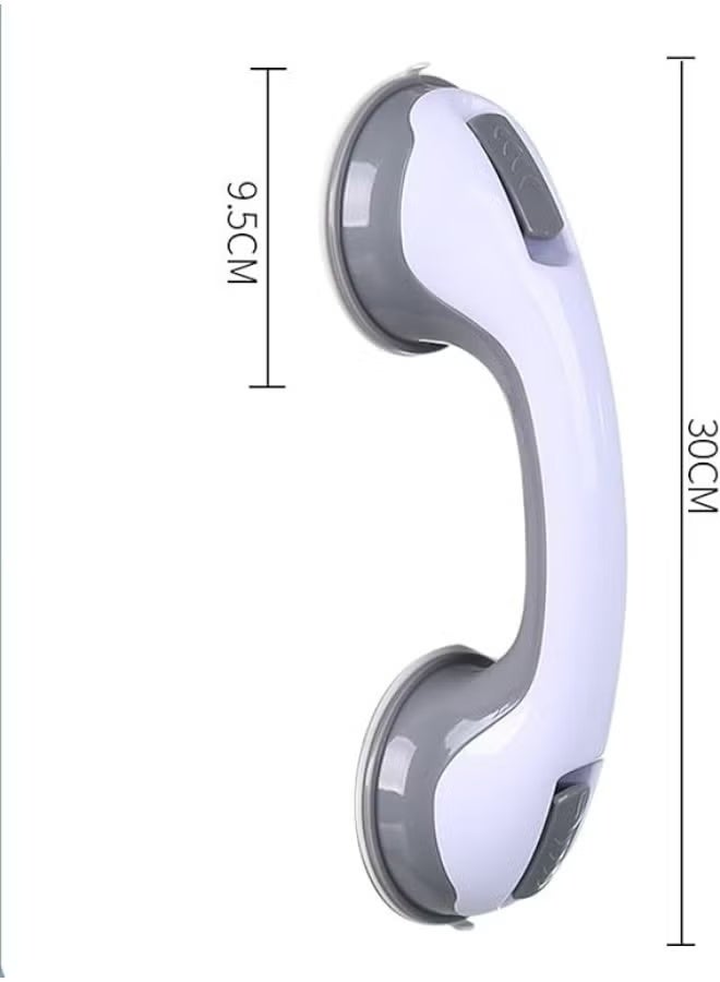 Pack of 2 Suction Grab Handles for Bathroom and Shower, Safety Support Rails with Tool-Free Installation, Portable Stability Assistance for Daily Use - Image 1