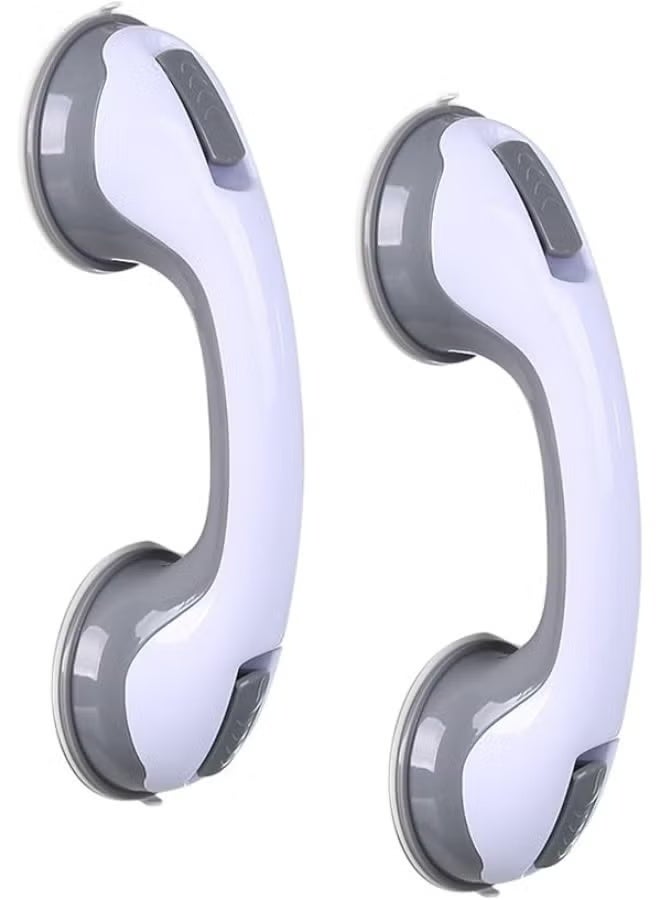 Pack of 2 Suction Grab Handles for Bathroom and Shower, Safety Support Rails with Tool-Free Installation, Portable Stability Assistance for Daily Use - Image 3