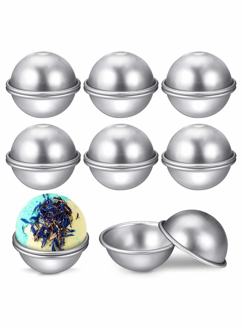Excefore Bath Bomb Molds DIY Metal Bath Bomb Crafting Mold, Bath Bomb Making Supplies for Crafts Making, for Gifts Crafting Your Own Fizzles, 1.97 Inch/5 cm in Diameter, 8 Pieces - Image 1