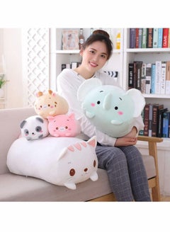 Excefore Soft Plush Stuffed 8 Inch Cute White Cat Animal Cartoon Hugging Pillow, Kawaii Toy Stuffed Animal Pillow Bedding, Kids Sleepin, Gifts for Children Kids (White)  - Image 5