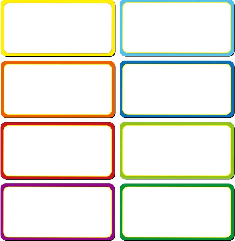 BPA ® 40 Pieces Magnetic Dry Erase Labels Name Plate Tags Flexible Magnetic Label Stickers for Whiteboards Refrigerator Crafts (Color B, 4 x 5 cm) - Image 1