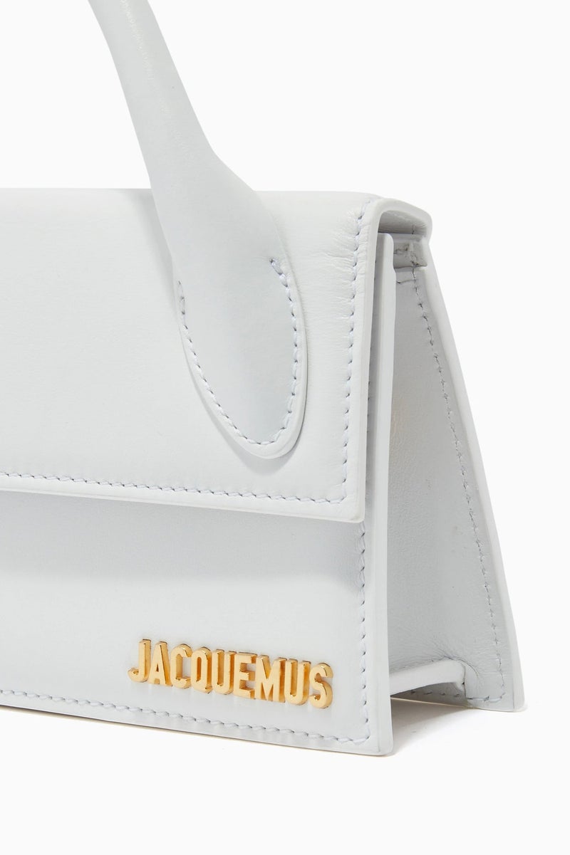 Jacquemus  كروك منقوشة الجلد طويل Le Chiquito أعلى مقبض حقيبة مع حزام Crossbody - Image 4
