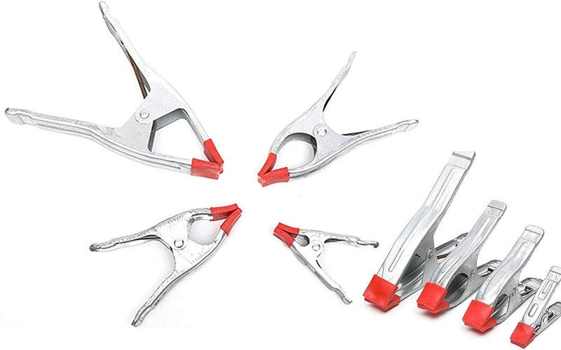 DIY Crafts CTDIYHI41562 4 Pcs 4679 inch Metal Spring Clamps Rubberized Clamp Spring Metal Jaw Opening for Woodworking Camping - Image 3