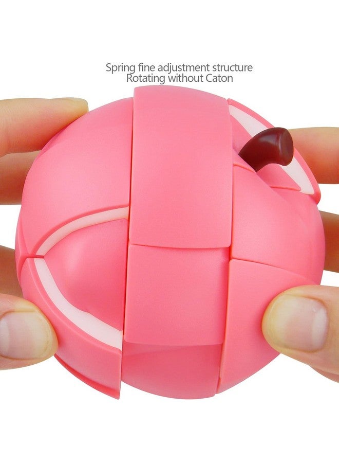 Kiditos Kiditos 3x3 Peach Fruit Cube Puzzle Realistic Fruit Shape Toy Learning Cube Special-Shaped Twisty Puzzle Cube Antistress Educational Toys  - Image 2