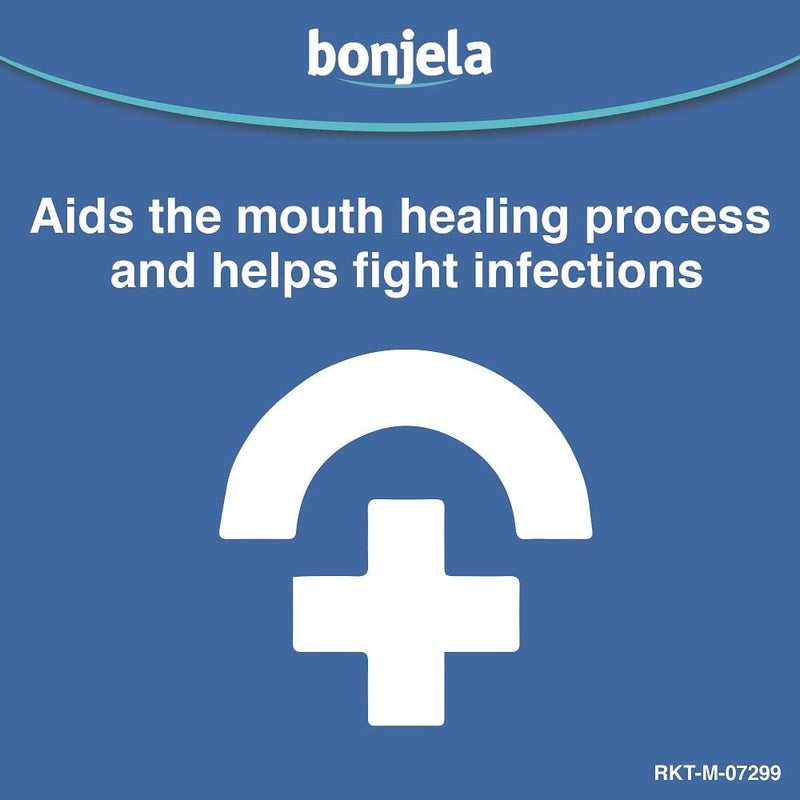 Bonjela بونجيلا 15 جرام جل فموي سريع المفعول لتخفيف الألم من قرح الفم، قروح البرد، التورم، العدوى، مناسب مع أطقم الأسنان، علاج للبالغين، حل سريع للأدوية - Image 4