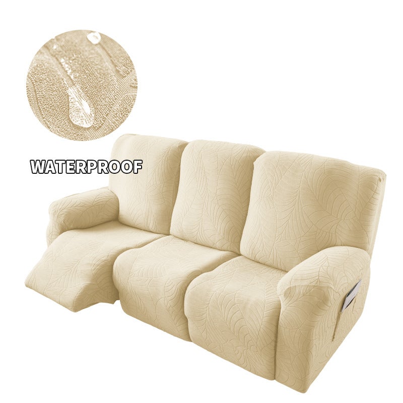 73Hours Waterproof Big Leaf Chivas Regal 3-Person Recliner Sofa Cover Full-Inclusive Massage Recliner Sofa Cover Anti-Cat Scratch Universal - Image 2