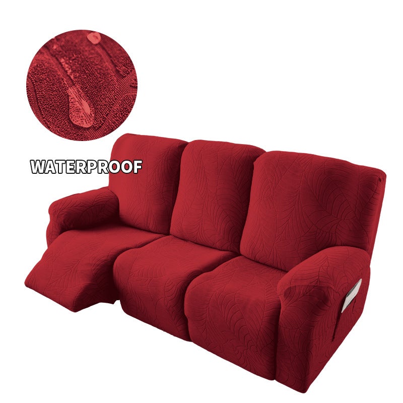 73Hours Waterproof Big Leaf Chivas Regal 3-Person Recliner Sofa Cover Full-Inclusive Massage Recliner Sofa Cover Anti-Cat Scratch Universal - Image 4