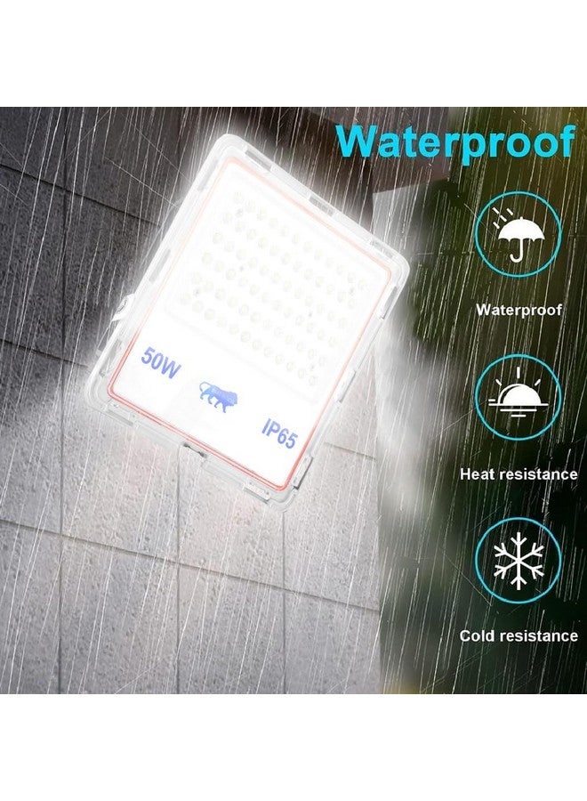 Gesto جستو 50 واط ضوء الفيض العدسي - أضواء LED مقاومة للماء IP66 مع شعاع واسع 120 | ضوء هالوجين، ضوء تركيز للفناء، المعرض، المتجر، المصنع، الحديقة، المعبد، الخيمة، المستودع، ملعب (أبيض بارد) - عبوة من 4 - Image 2